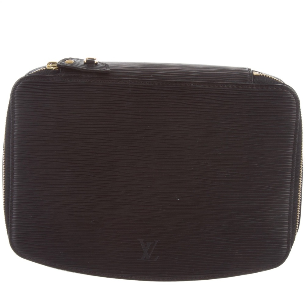 Black Epi Louis Vuitton Monte Carlo jewelry box